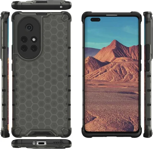 Vista 49 de Pzwoxukhov Funda compatible con Huawei Nova 3i, compatible con Huawei P Smart+ 2018 Honeycomb Anti-Drop Shock-Absorbing Case Negro