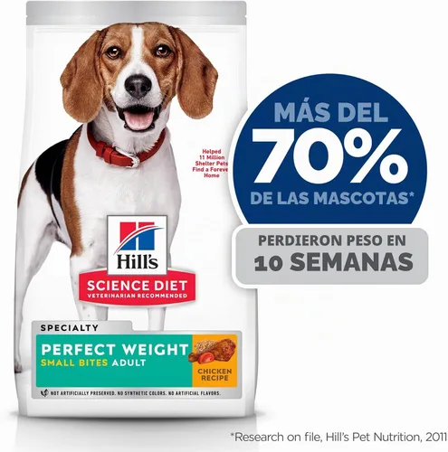 Vista 3 de Hill's Science Diet Alimento seco para perros adultos con peso perfecto