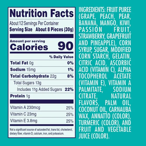 Vista 2 de Welch's Juicefuls - Bocadillos de frutas jugosas, salpicaduras de isla, sin gluten, bolsas de tamaño compartido de 4 onzas (paquete de 3)