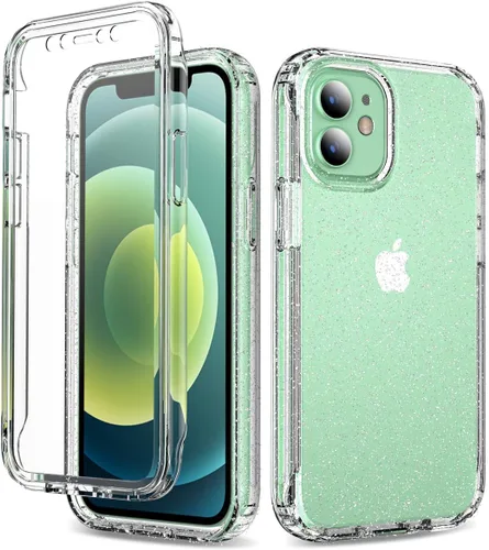 Vista 14 de Funda protectora sólida de cristal resistente de 360° con protector de pantalla compatible con iPhone 7 Plus/8 Plus (5.5 pulgadas), transparente