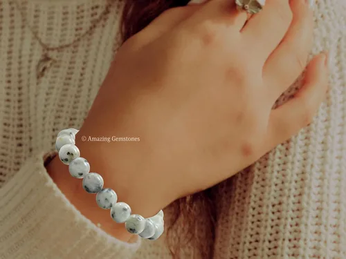 Vista 73 de Amazing Gemstone Crystal Bracelet for Women Men's Gifts - Protection Healing Crystal Bracelet - 8mm Gemstone Beaded Stretchable Bracelet Pulseras