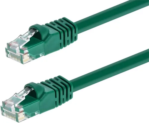 Vista 13 de 0.5FT 24AWG Cat5e 350MHz UTP Cable de red Ethernet de cobre desnudo - Negro