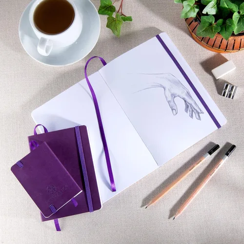 Vista 5 de Cuaderno de bocetos Travelers Dot Grid Pentalic Art, libre de ácidos