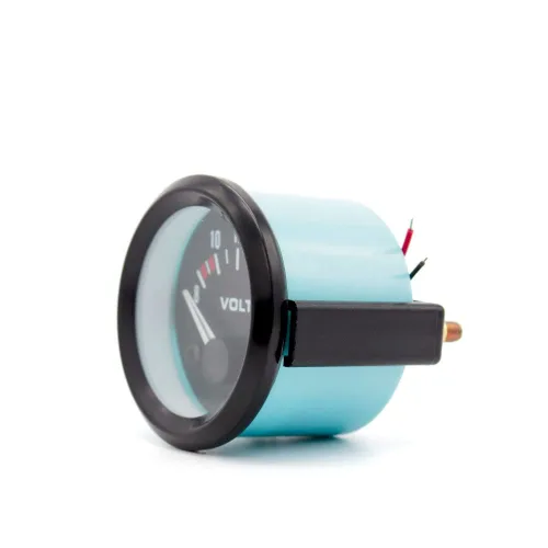 Vista 2 de Linkong 12 V 2 pulgadas 2.047 in voltaje universal puntero medidor medidor voltímetro coche auto medida rango 8-16v luz LED dial