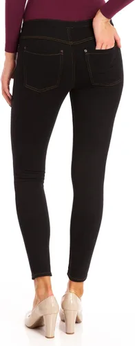 Vista 2 de HUE Leggings sólidos de jeans originales para mujer