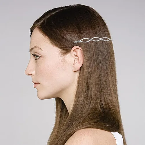 Vista 6 de BOYIVI 16 horquillas geométricas de metal para el cabello, elegantes pasadores de pelo de metal plateado para novia, pines adornados para mujeres