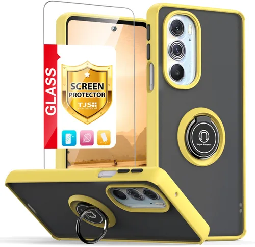 Vista 10 de Funda TJS para Motorola Moto Edge Plus 2022/Edge+ 5G UW 2022 (negro)