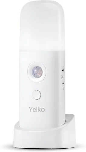Vista 11 de YELKO Luces Nocturnas con Sensor de Movimiento, Luces Nocturnas Recargables a Pilas, Lámpara de Mesa Regulable con 5 Niveles de Brillo Ajustable