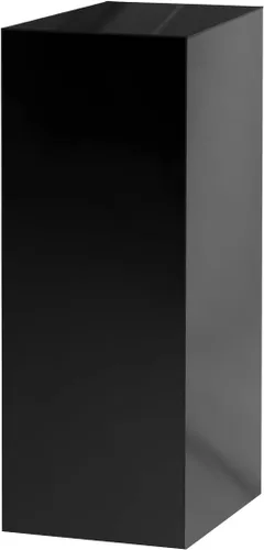 Vista 10 de Caja elevadora de acrílico de 12 x 12 x 9 pulgadas con un lado abierto sin tapa, negro brillante, versátil cubo cuadrado de almacenamiento