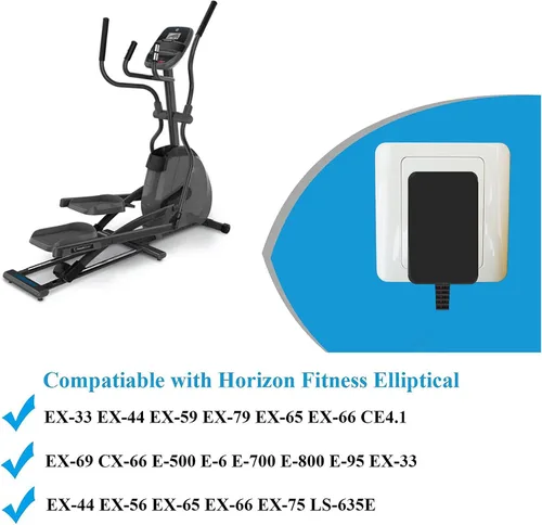 Vista 3 de Cable de alimentación elíptico Horizon para Horizon EX-59 Elíptica EX59 EX 59 EX-69 Fitness 12V AC Adapter