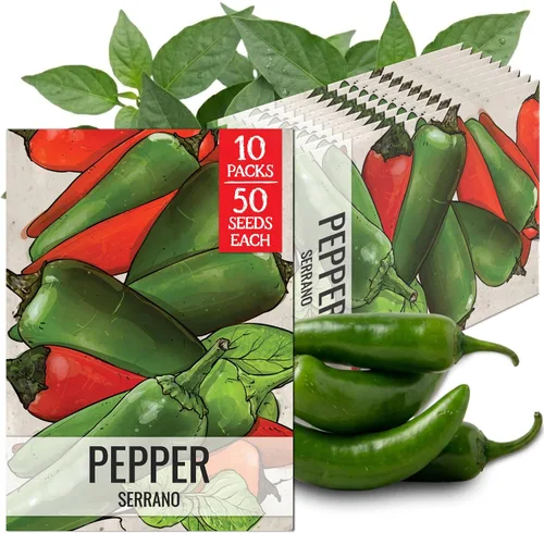 Vista 13 de Seed Needs - Semillas de pimiento arcoíris para plantar verduras, 1 paquete