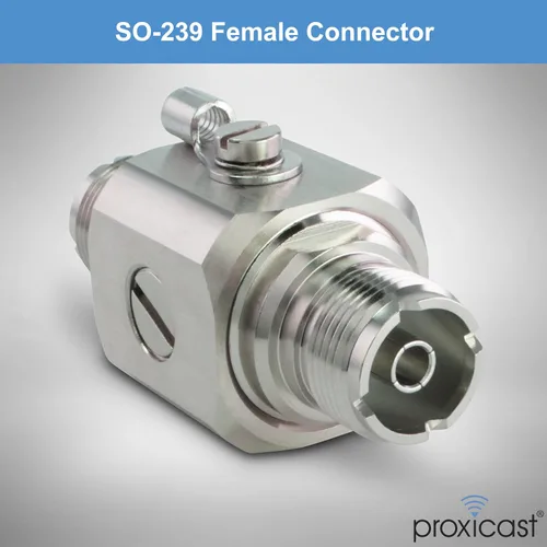 Vista 3 de Proxicast Pararayos/Supresor Coaxial con Conectores Hembra UHF SO-239 - Protector de Sobretensiones de Cable Coaxial de Grado Profesional para RF