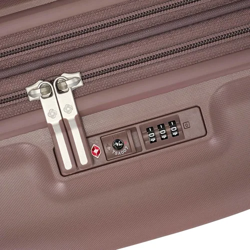 Vista 7 de Samsonite Elevation Plus - Planeador mediano, Chocolate Malva, Equipaje de mano, Equipaje extensible central rígido con ruedas giratorias