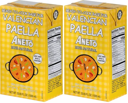 Vista 9 de Aneto Caldo base de cocina de paella valenciana, 33.83 onzas líquidas