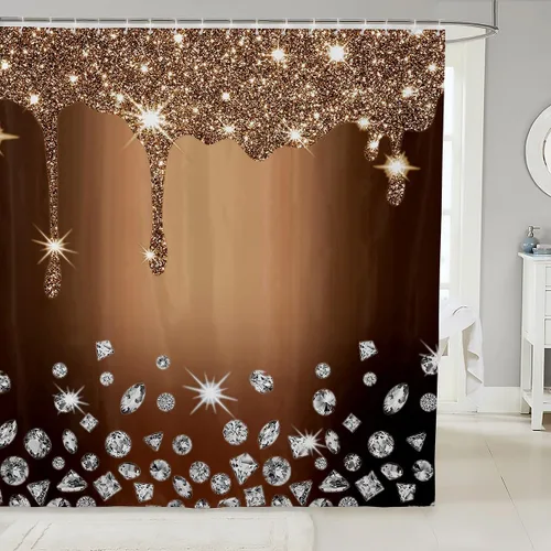 Vista 38 de Cortina de baño de flores de margarita para niños y niñas, cortina de ducha floral para decoración de baño, 72 x 72 pulgadas, retro, floral