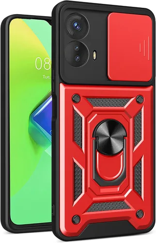 Vista 56 de Compatible con carcasa de soporte Infinix Zero Ultra 5G, con cubierta de lente de cámara deslizante compatible con funda Infinix Zero Ultra 5G Negro