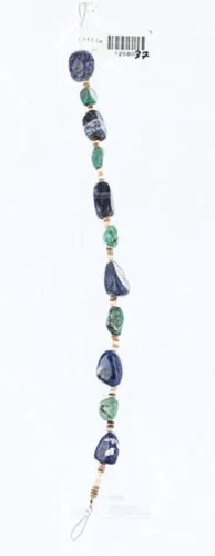 Vista 3 de $80al por menor etiqueta auténtico fabricado por Charlene Little Navajo plata turquesa Natural y lapislázuli pulsera de nativo americano