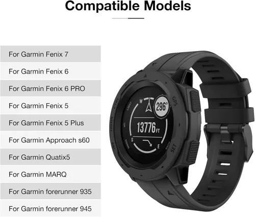 Vista 3 de Correa de 0.866 in de ancho para Garmin Fenix 5 6 7, correa de reloj de ajuste rápido compatible con Garmin Fenix 5 Plus/Fenix 6 Pro/Approach