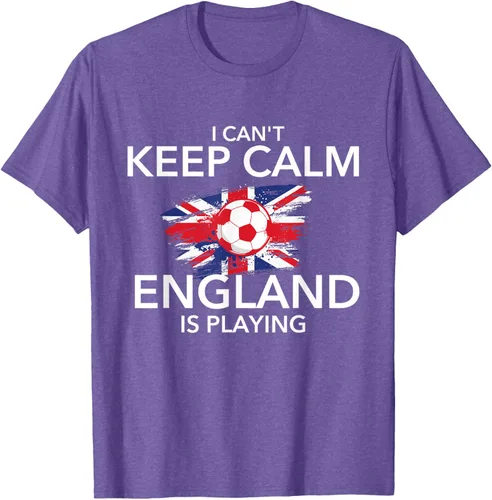 Vista 9 de I Can't Keep Calm England Is Playing - Camiseta para amantes del fútbol, Negro