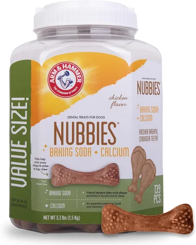 Vista 6 de Arm & Hammer Nubbies - Golosinas dentales para perros, sabor a pollo, 5