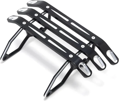 Vista 2 de Parachoques delantero y trasero SFriding ATV para Yamaha Banshee 350 YFZ350 1987-2012, hecho de aluminio, acabado negro anodizado
