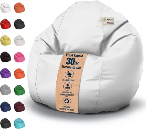 Vista 26 de Bean Products Funda de vinilo para puf de barco marino, estilo retro, resistente a la intemperie, para adultos, funda lavable sin relleno, cómoda