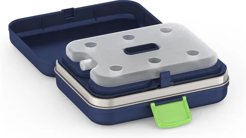 Vista 4 de THERMOS Kit de almuerzo para almacenamiento de alimentos Freestyle para niños, azul marino