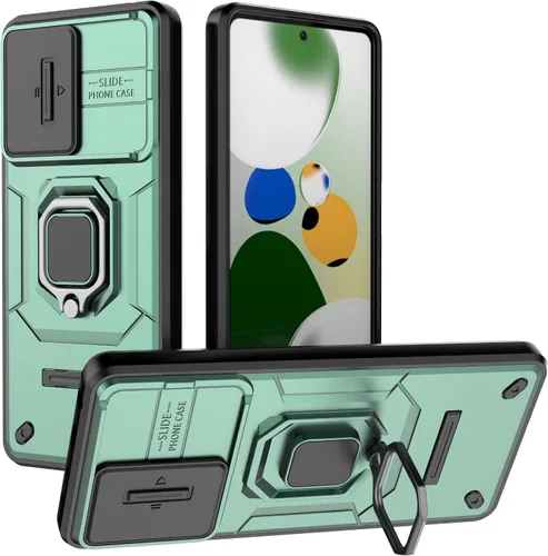 Vista 16 de Funda de teléfono móvil para Xiaomi Redmi A3/Xiaomi Poco C61 Soporte de coche Soporte Ventana corredera Cubierta protectora a prueba de golpes