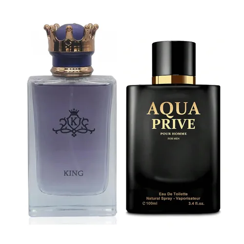 Vista 28 de King&1 Billion Lucky Men Colonia Set Eau De Parfum Spray para hombres, notas afrutadas enriquecidas por una fuerte fragancia a base de madera, ideal