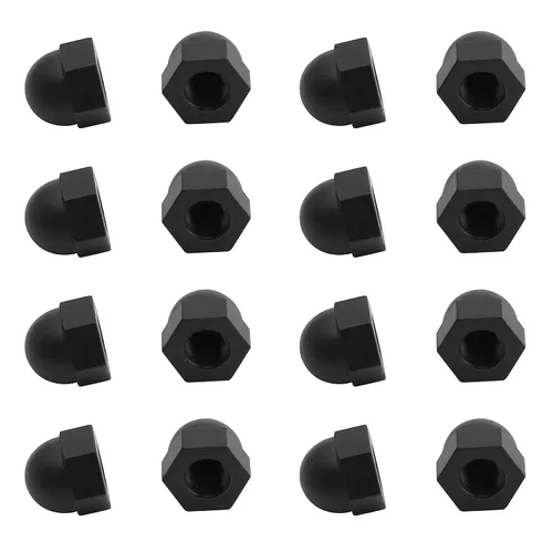 Vista 13 de Tuercas hexagonales de bellota M10, tuercas de cabeza de cúpula de nailon, hexagonales, tuercas decorativas para tornillos, tornillos, tono blanco