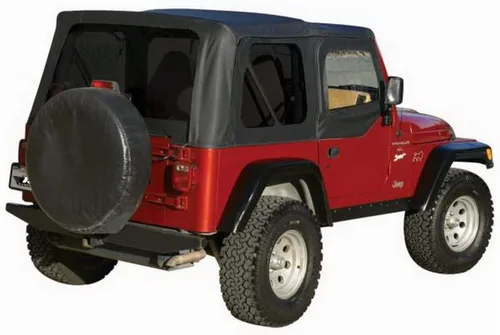 Vista 2 de Rampage Jeep 68817 Reemplazo completo Tapa blanda con marco y hardware