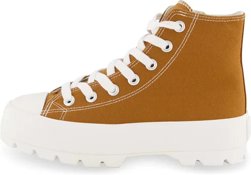 Vista 2 de CUSHIONAIRE Women's Vespa high top Canvas Sneaker +Memory Foam and Side Zipper