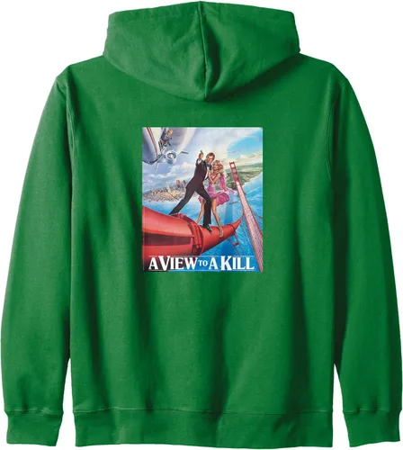 Vista 7 de Official James Bond 007 Sudadera con capucha con cremallera A View To a Kill, Negro
