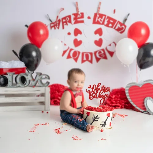 Vista 96 de Ephlyn 24 adornos para cupcakes con purpurina para el día de San Valentín, dulce amor, corazón, día de San Valentín, decoración para cupcakes