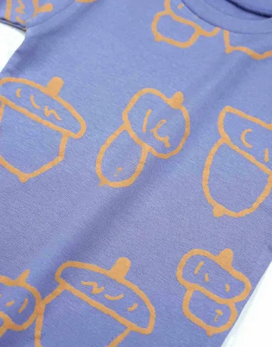 Vista 6 de moimoln Sibling Matching 6M-8Y Pijamas de algodón suave y cálido de modal con mangas largas de personaje, ajustados, para dormir todos los días