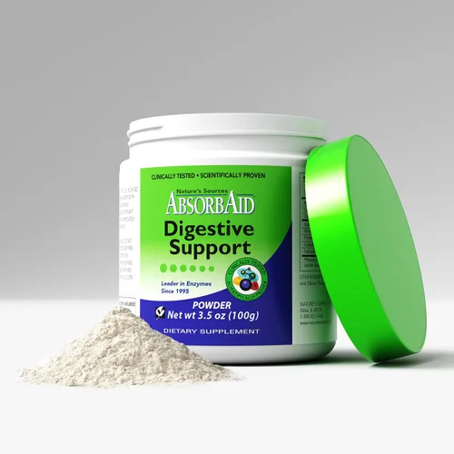 Vista 2 de AbsorbAid Enzimas digestivas de 3.53 oz, probado para aumentar la absorción de nutrientes vitales hasta en un 71%