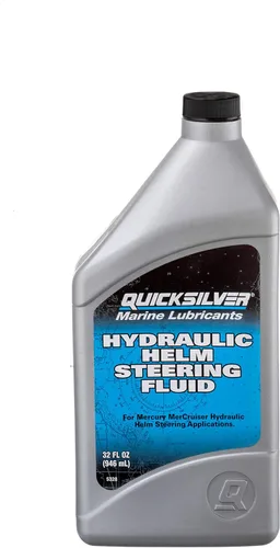 Vista 2 de Quicksilver 858078Q01 Líquido de dirección de timón hidráulico - Botella de 32 onzas