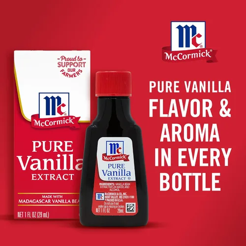 Vista 3 de Extracto de vainilla McCormick, puro, sin gluten, sin OGM, hecho con granos de vainilla de Madagascar, 1 fl oz