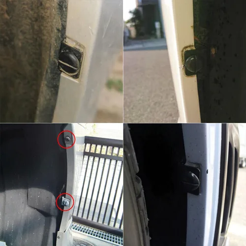 Vista 4 de BESULEN 20 piezas de clips de cubierta de parachoques delanteros, clip de retención de forro de guardabarros con pasador, kit de sujetadores