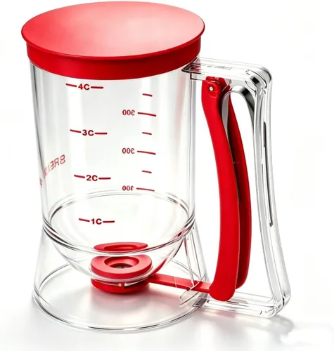 Vista 8 de BBSTARZ Separador de masa para magdalenas, crepes, galletas, pasteles, gofres. Dispensador de masa, separador de galletas, separador de crema. Taza