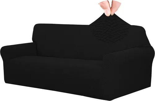 Vista 17 de Easy-Going Funda de sofá reclinable de jacquard elástico, suave de 4 piezas, con lazo elástico, protector de muebles lavable para niños, mascotas