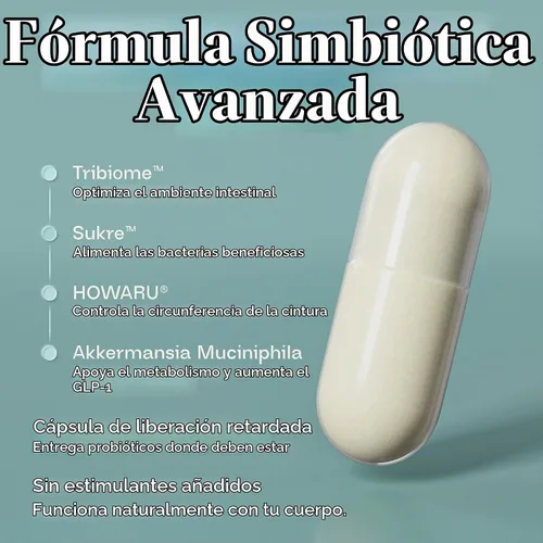 Vista 3 de BIOMA GLP-1 Booster - Suplemento natural para el control del apetito con probióticos, prebióticos y postbióticos clínicamente probados, apoya