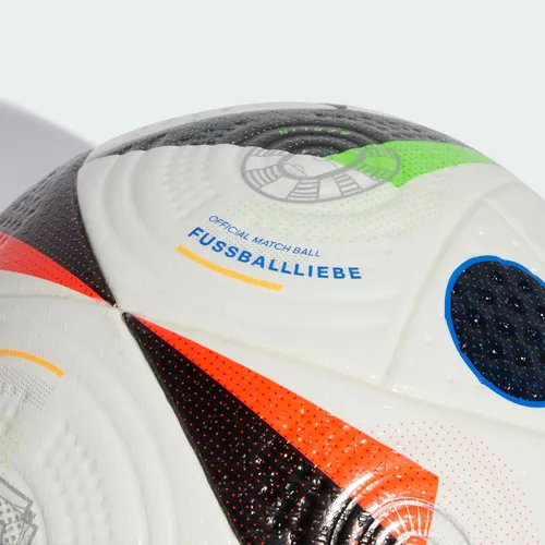 Vista 4 de adidas Fussballliebe Euro 2024 FIFA Quality Pro Ball IQ3682, unisex, balón de fútbol, blanco/negro/azul brillante, 5