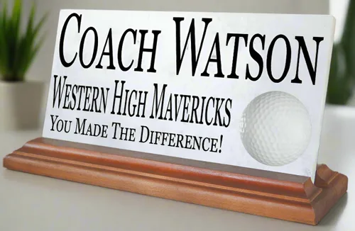 Vista 8 de Placa de regalo de entrenador de fútbol, premio de agradecimiento al equipo personalizado para grandes entrenadores de fútbol, para escritorio