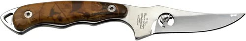 Vista 2 de Elk Ridge ER-059 Series Cuchillo de caza de hoja fija, hoja de borde recto, mango de madera, 7 pulgadas de longitud Marrón Pakkawood