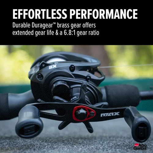 Vista 5 de Abu Garcia Max SX - Carrete de pesca con interruptor giratorio de perfil bajo