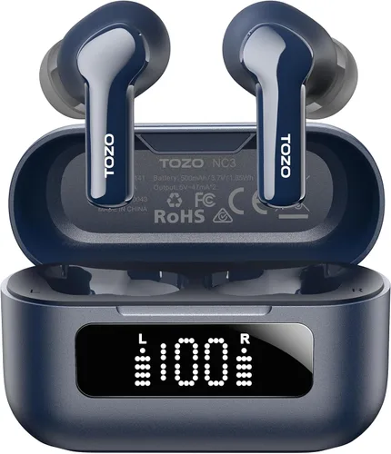 Vista 13 de TOZO Auriculares inalámbricos híbridos con cancelación activa de ruido en Negro