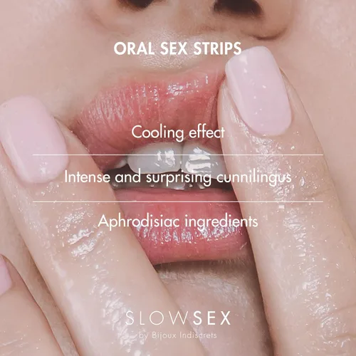 Vista 2 de Tiras sexuales orales para parejas, hojas de estimulación del clítoris comestibles de menta para su placer, esenciales sexuales saborizados, regalos
