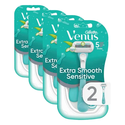 Vista 14 de Gillette Venus Maquinillas de afeitar desechables verdes extra suaves para mujer, 2