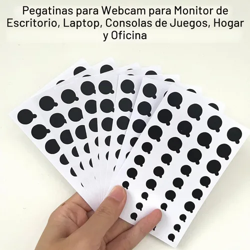 Vista 7 de 108 fundas para cámara de teléfono, calcomanías de vinilo negras para cámara web, fundas de cámara para computadora, teléfono celular, portátiles